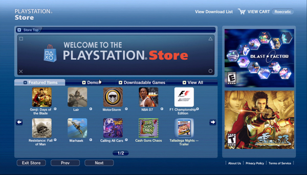 PlayStation Store Upgrade - October 2012