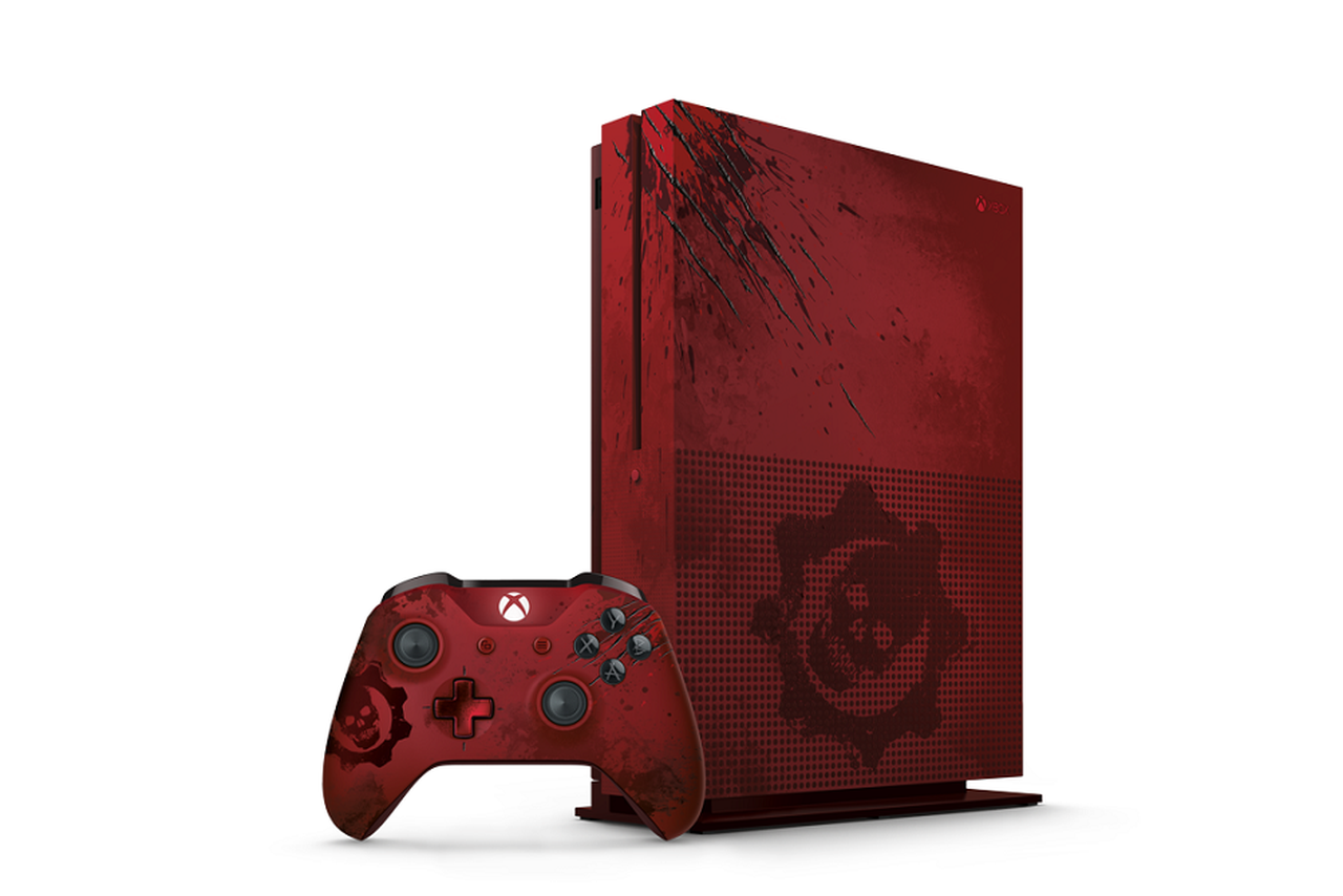 XboxOneS_LECnslCntllr_GoW4Red_Vrt_ANR_RGB_hero.0