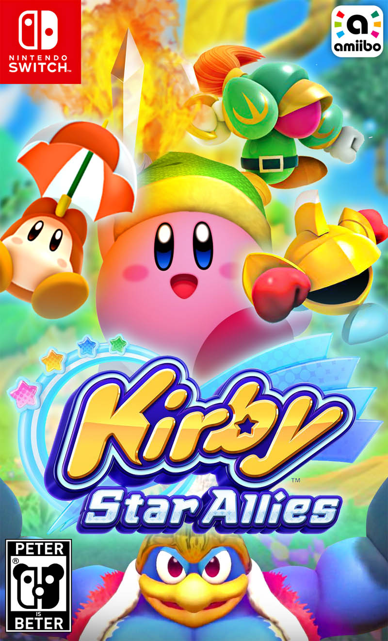 Kirby Star Allies Nintendo Switch Game Case Platformer Family Multiplayer  Kirbys