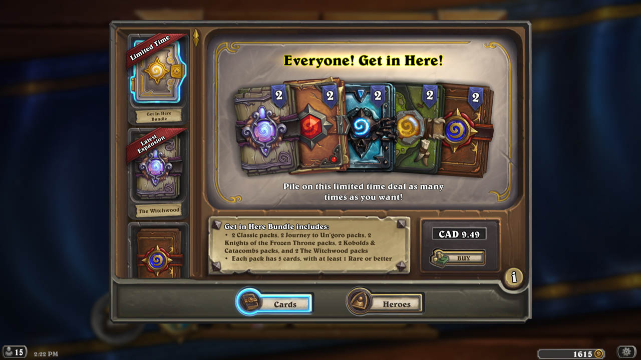 Blizzard Hearthstone Mobile Game