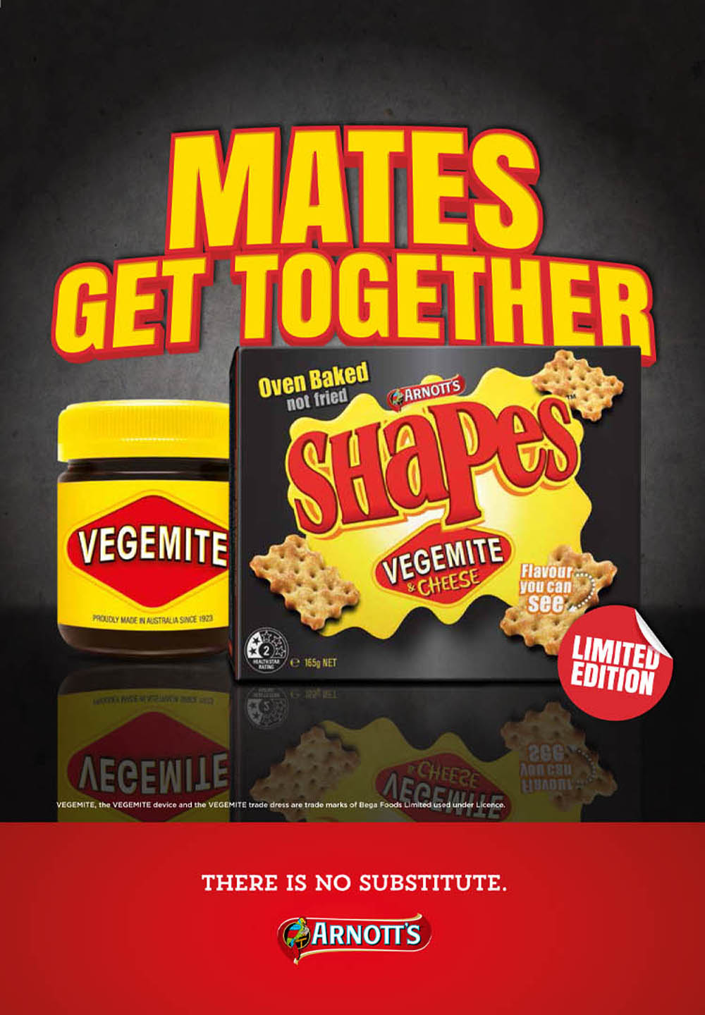 Arnott's Shapes Vegemite and Cheese