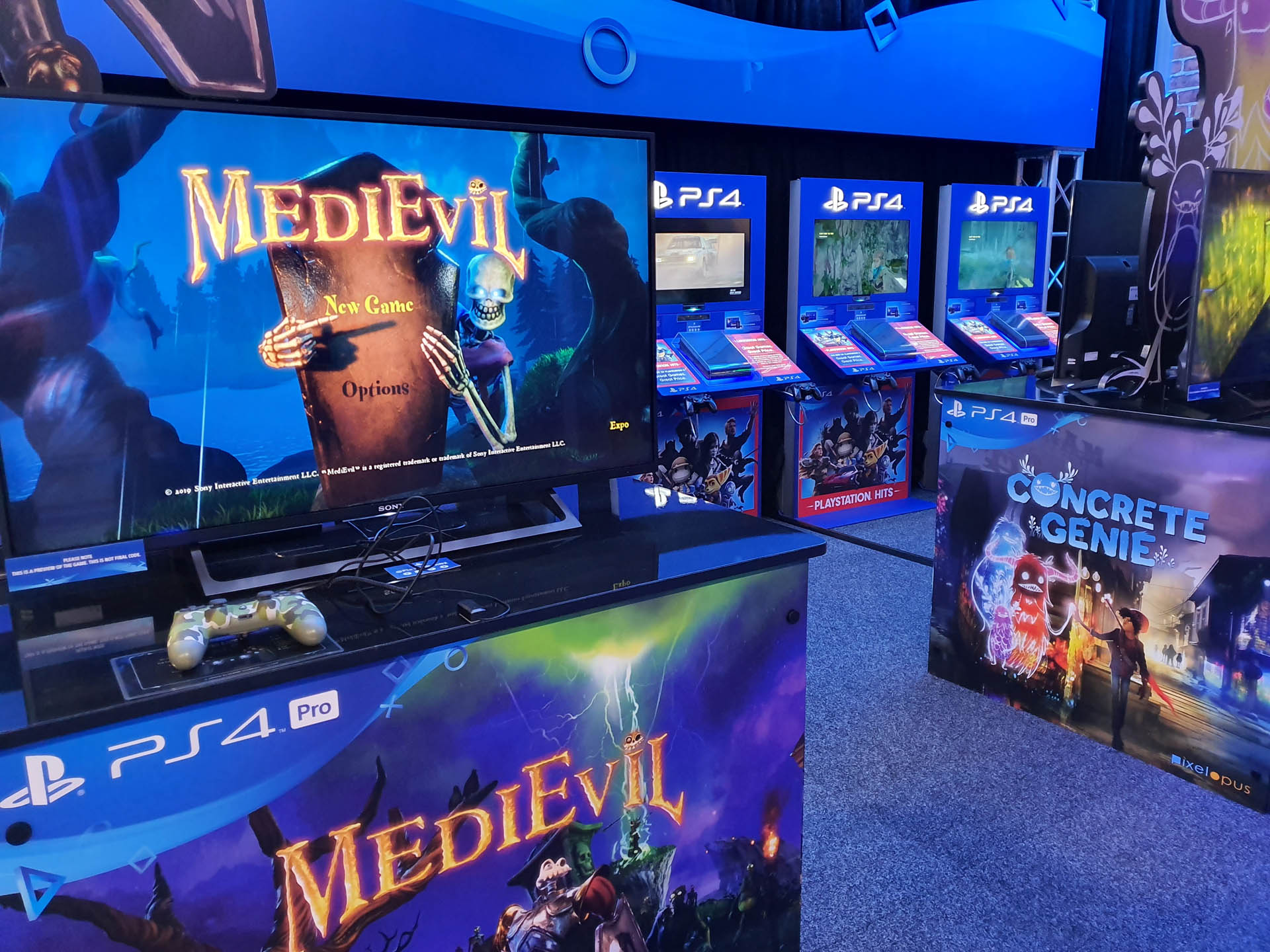 PlayStation Medievil Stand at Armageddon Expo 2019