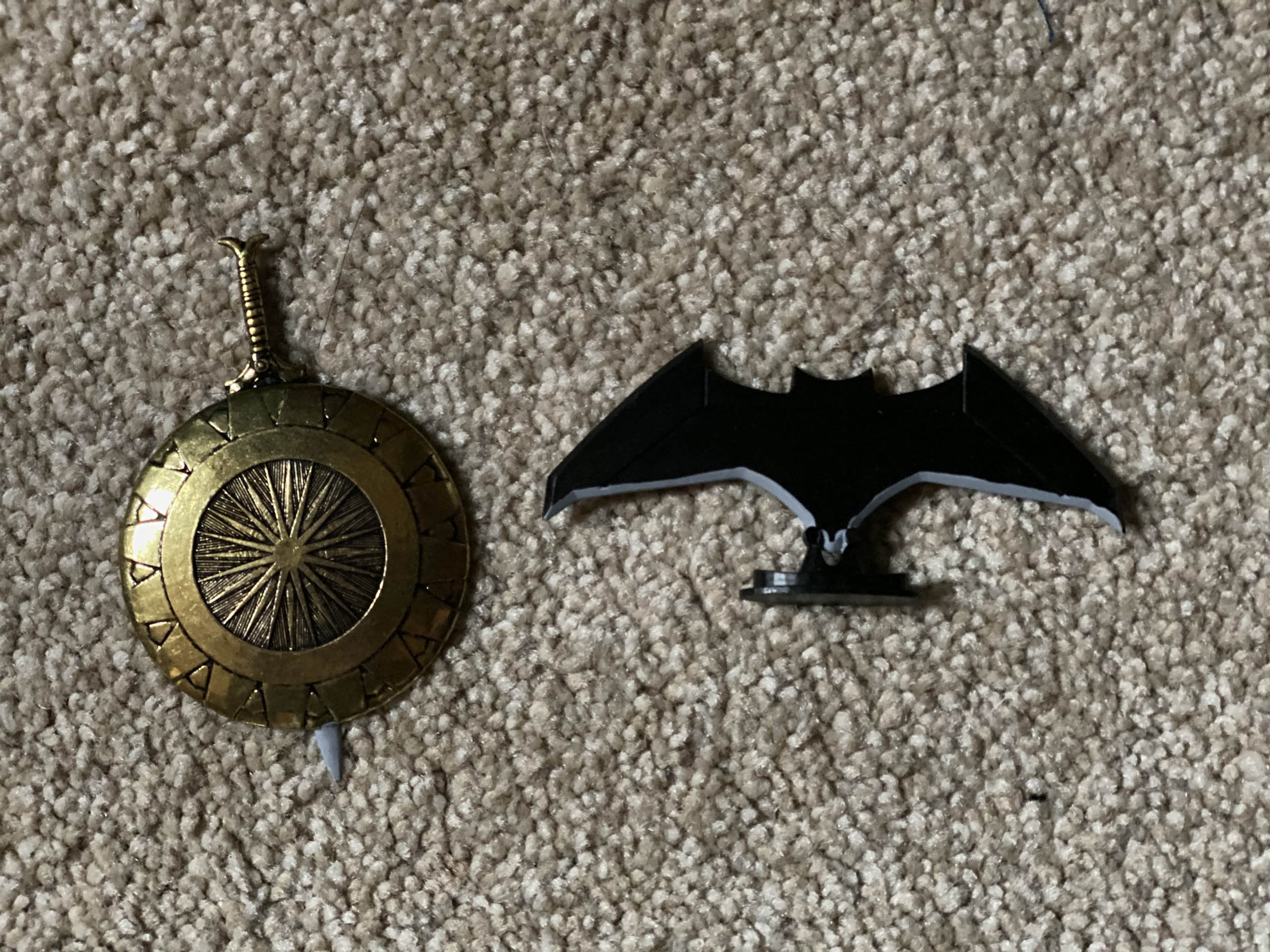 DC Kuzos - Batarang and Wonder Woman Sword and Shield Steel Collectible