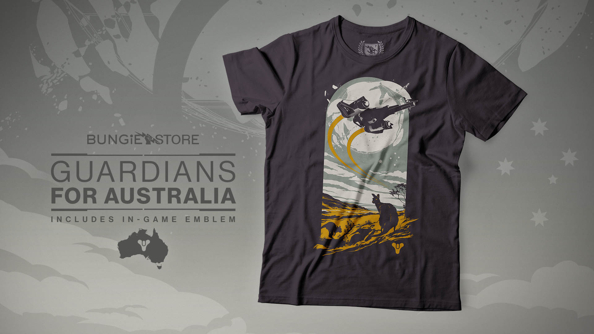 Bungie Eyes Up Guardians Australia Fire T-Shirt