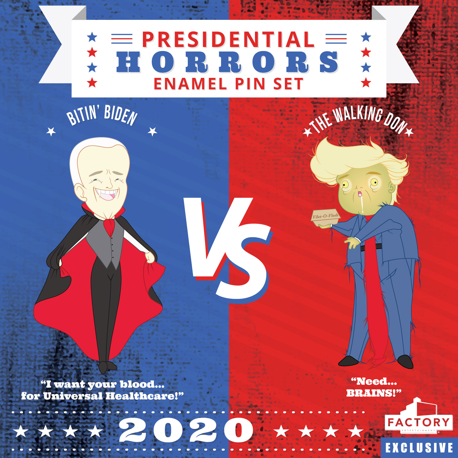 Presidential Horror Pins - Factory Entertainment