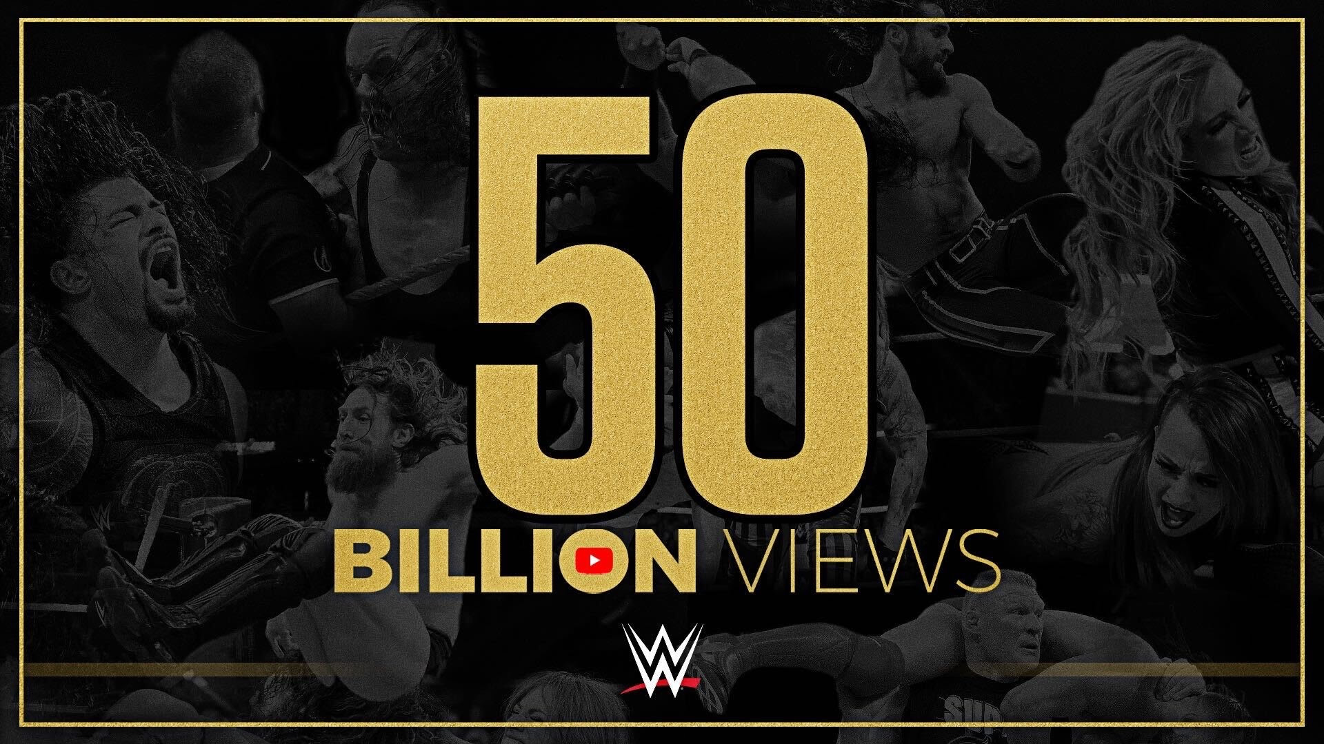 WWE 50B Views on YouTube Channel