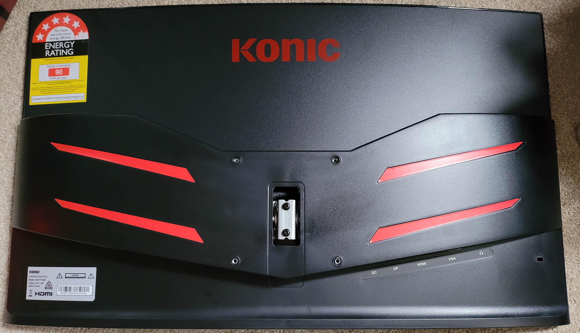 Konic 27'' Full HD Curved Gaming Monitor