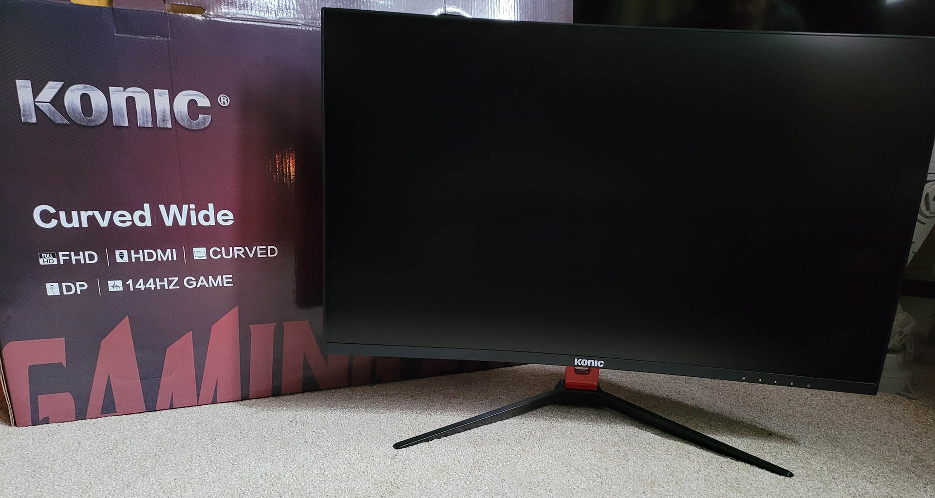 Konic 27'' Full HD Curved Gaming Monitor