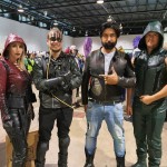 Cosplayers with Colin Mathura-Jeffree at Armageddon Expo 2019