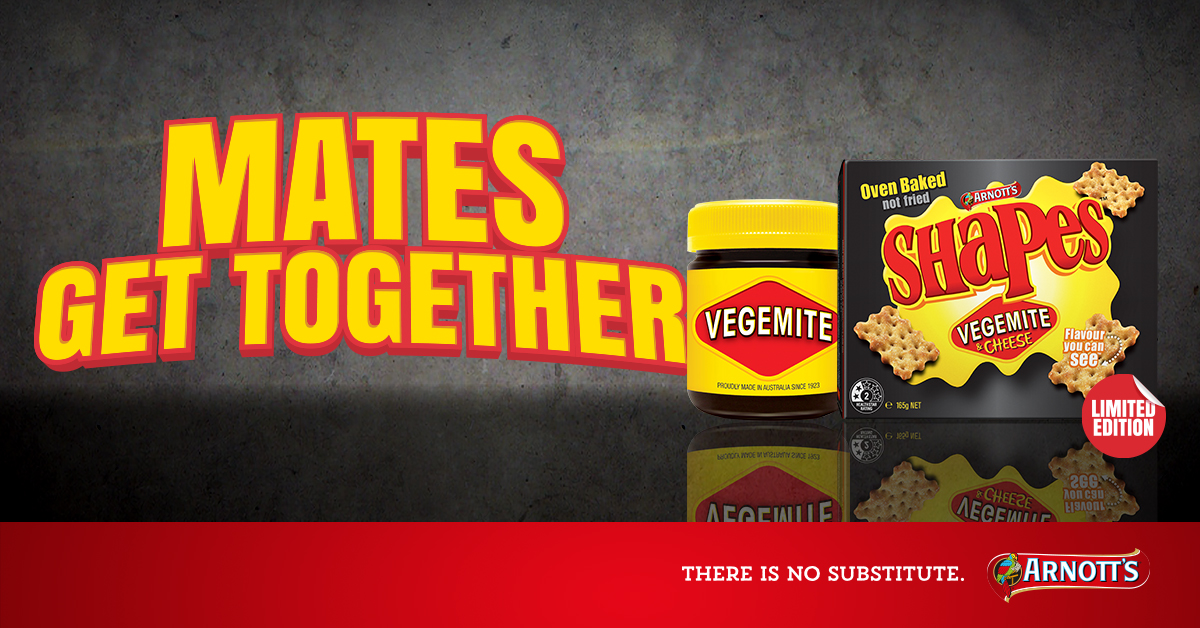 Arnott's Shapes Vegemite and Cheese