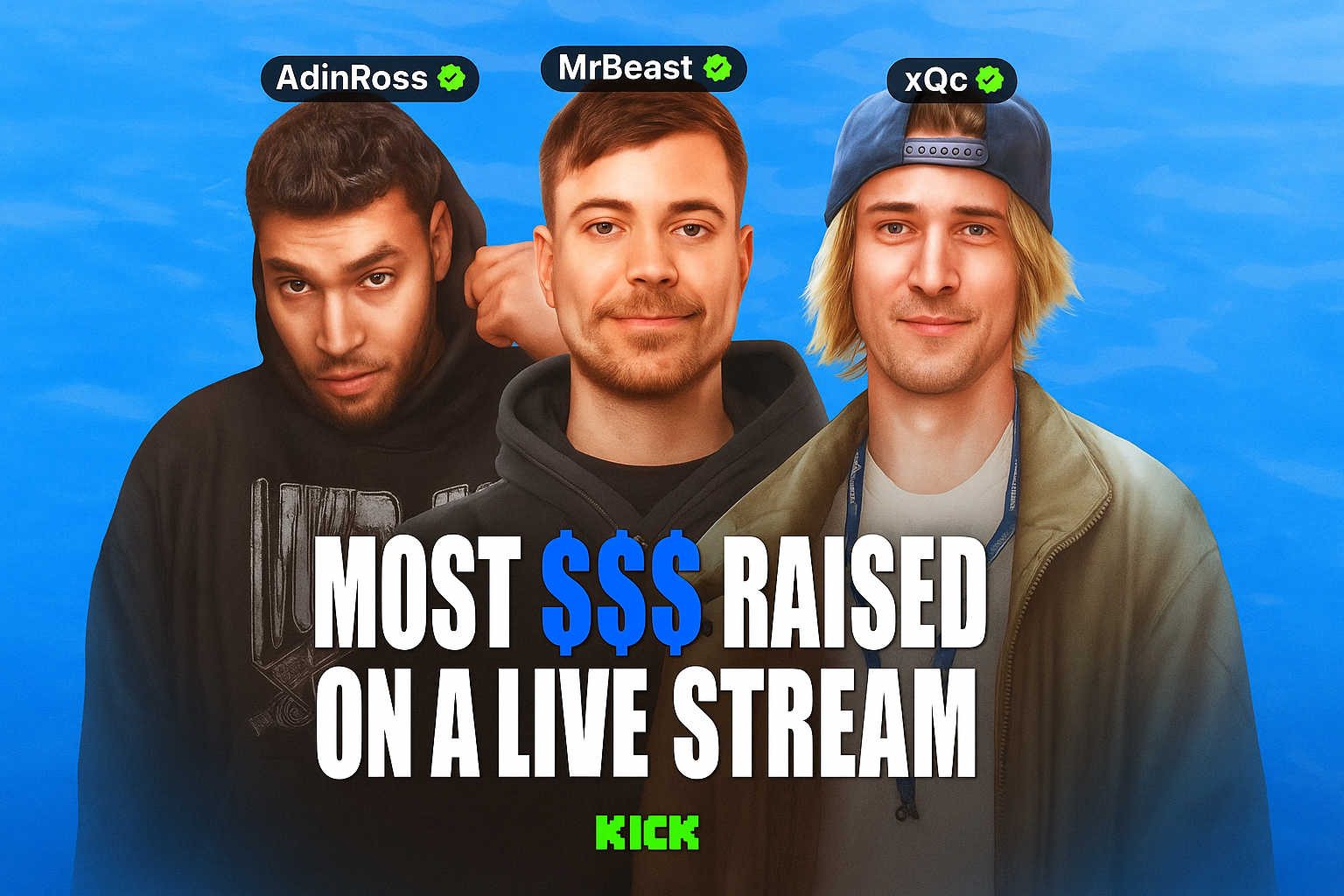 MrBeast, Adin Ross & xQc Smash World Record With $12M Charity Stream
