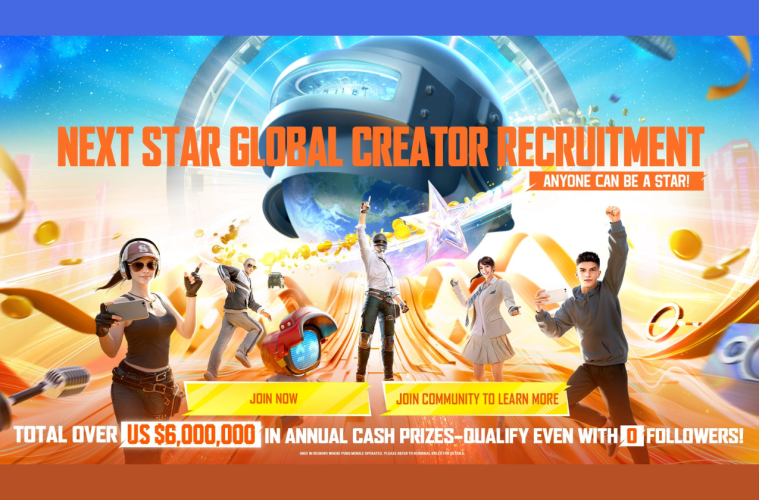 PUBG MOBILE Next Star Global-Creator Recruitment