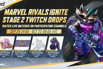 Marvel Rivals Ignite Stage 2 Twitch drops Rocket Raccoon