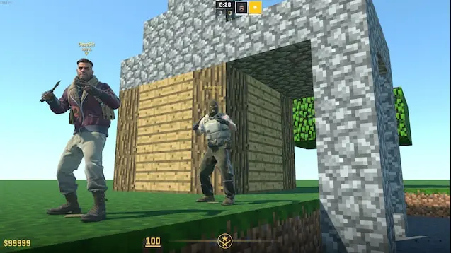 Minecraft Counter-Strike 2 map