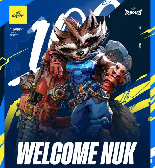 100 Thieves Sign Nuk for Marvel Rivals Roster Ahead of Ignite Stage 2