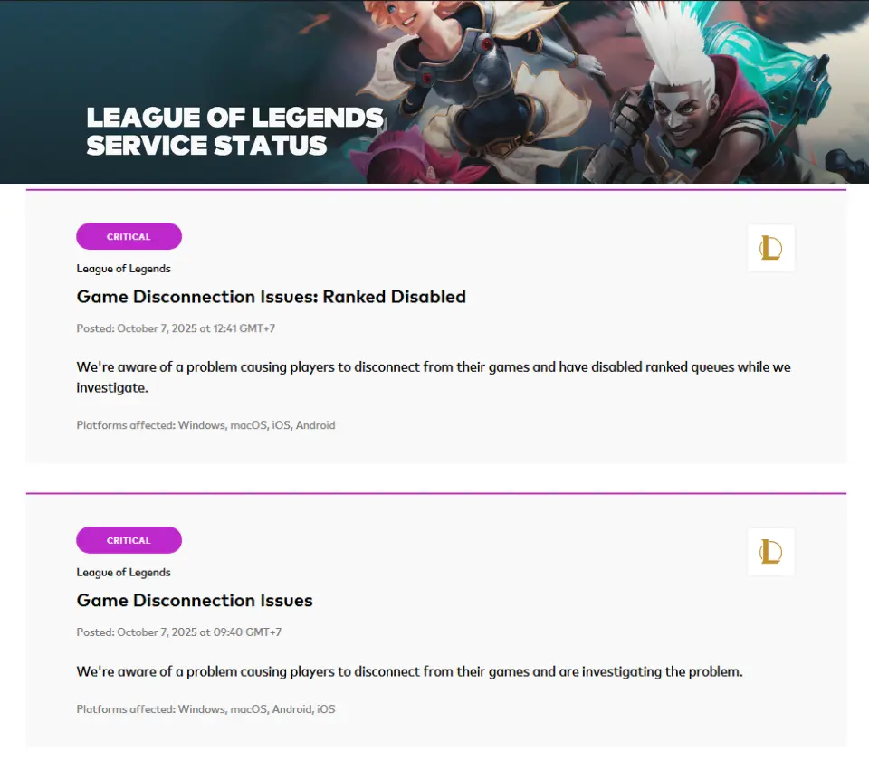 Steam and Riot Games DDoS attack