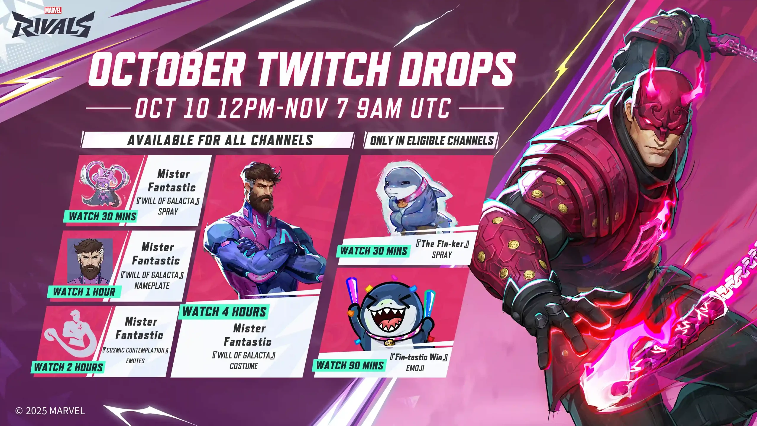 Marvel Rivals Season 4.5 Twitch Drops: All Rewards and How to Claim Them
