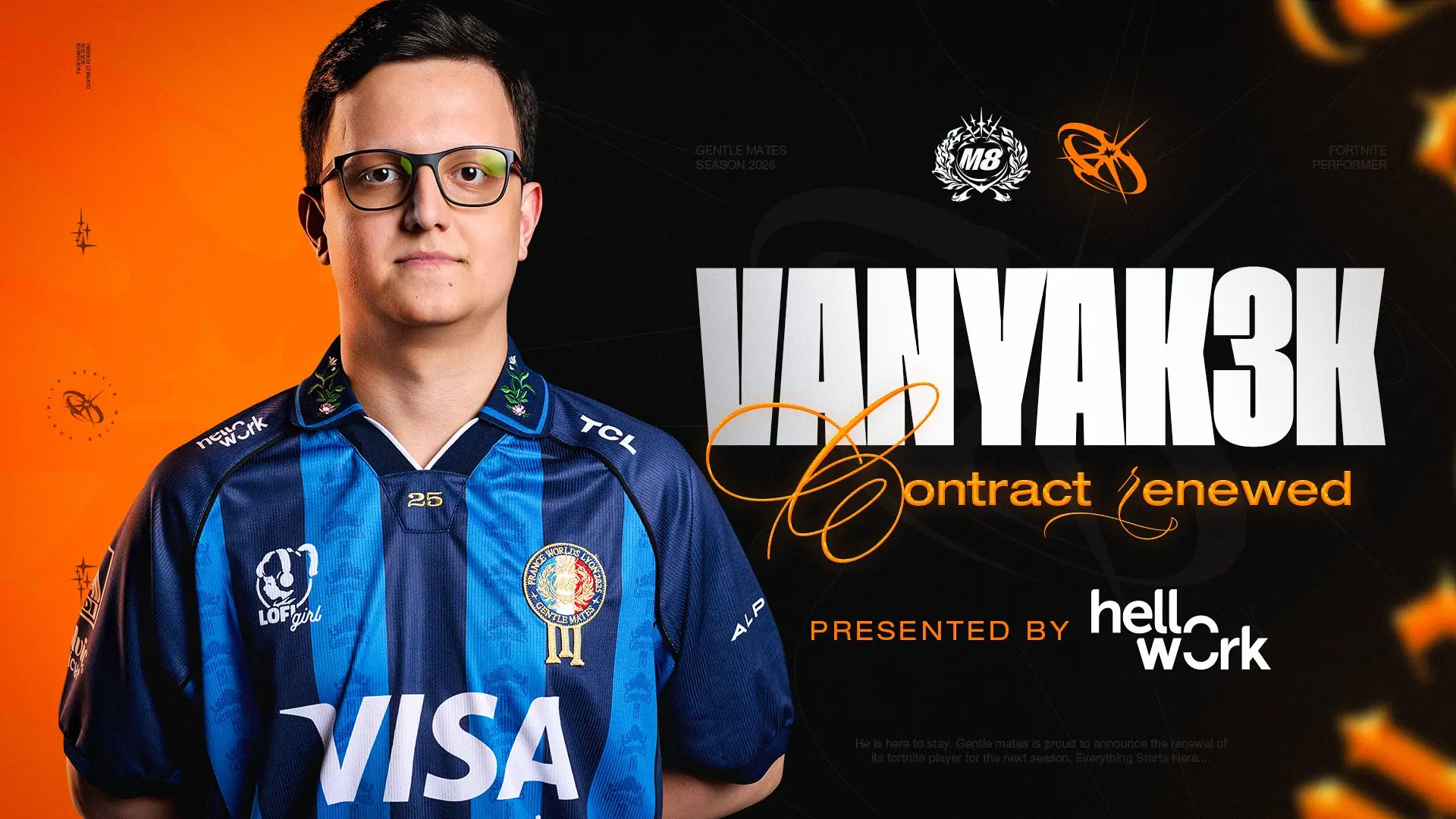 Gentle Mates Re-Signs Vanyak3k for FNCS 2026 Season