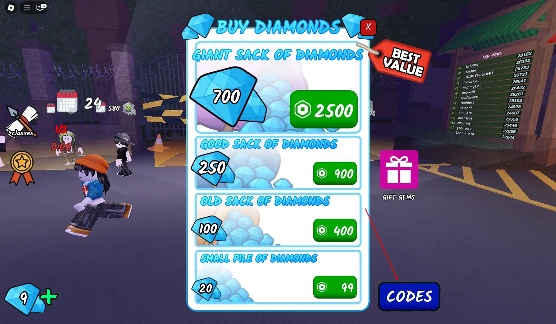 99 Nights in the Forest codes free diamonds