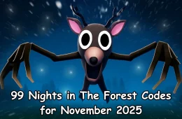 99 Nights in the Forest November codes free diamonds
