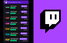 Twitch 1000 gifted subs