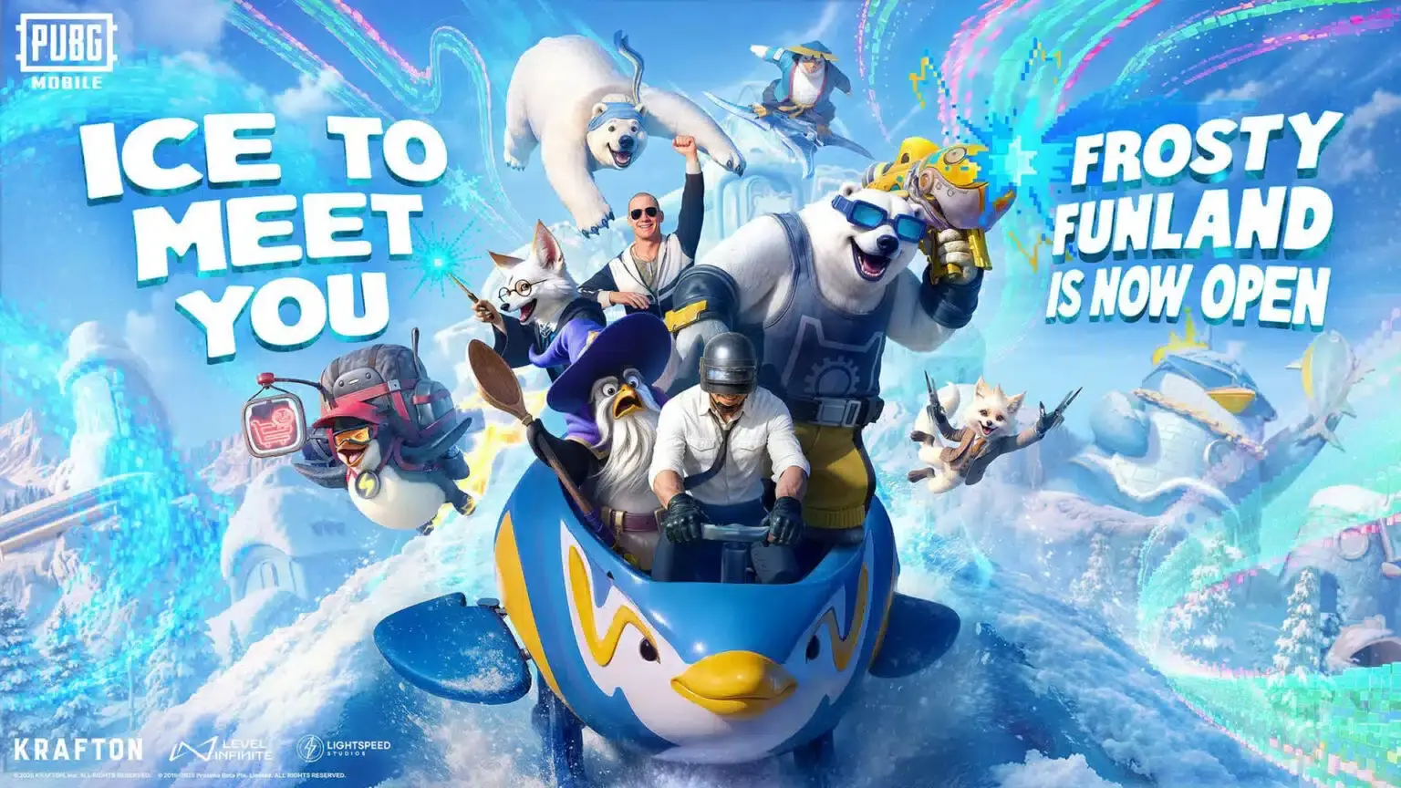 PUBG Mobile V4.1 Brings Frosty Funland, Penguinville and Esports Arenas