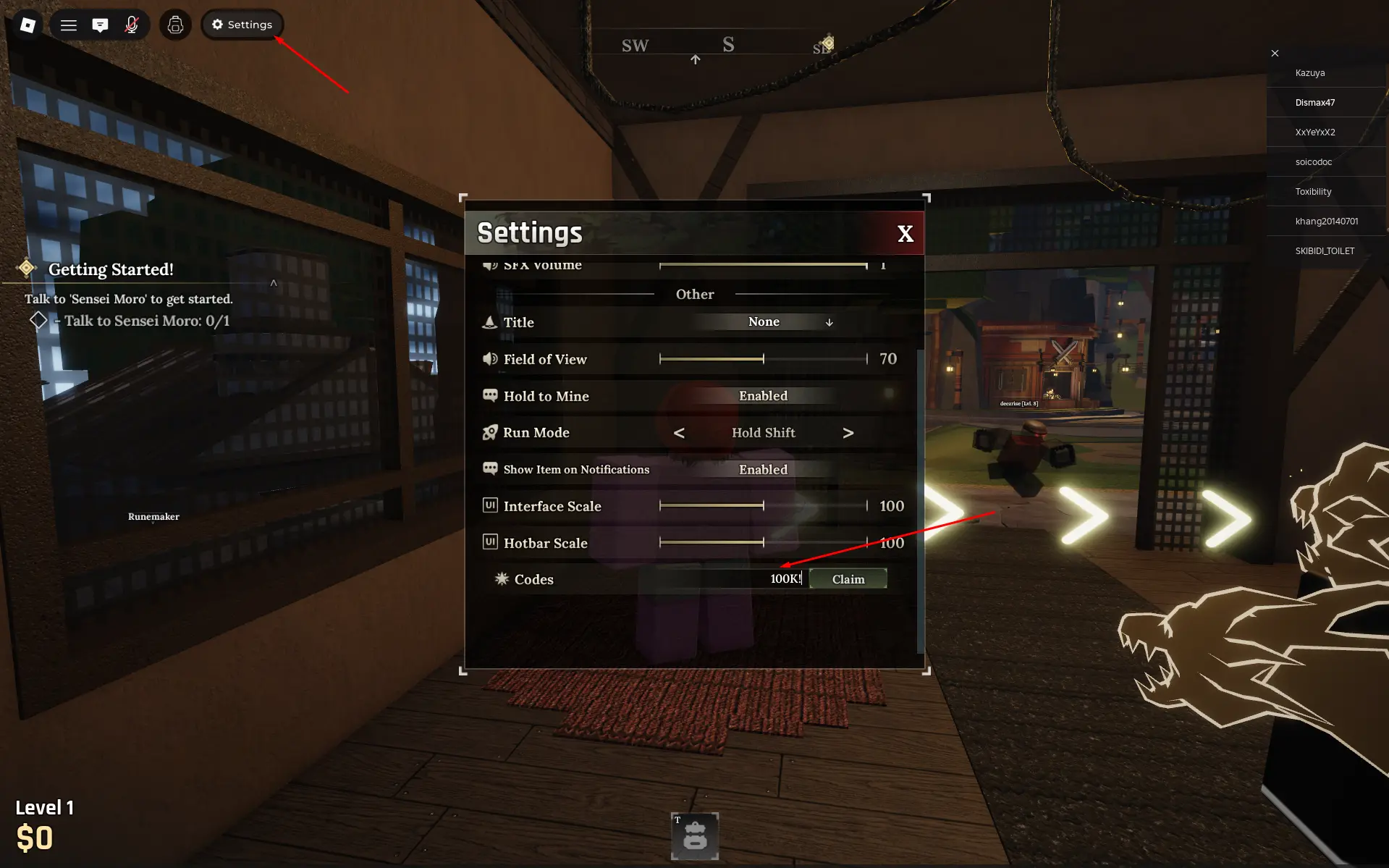 Roblox The Forge codes November 2025