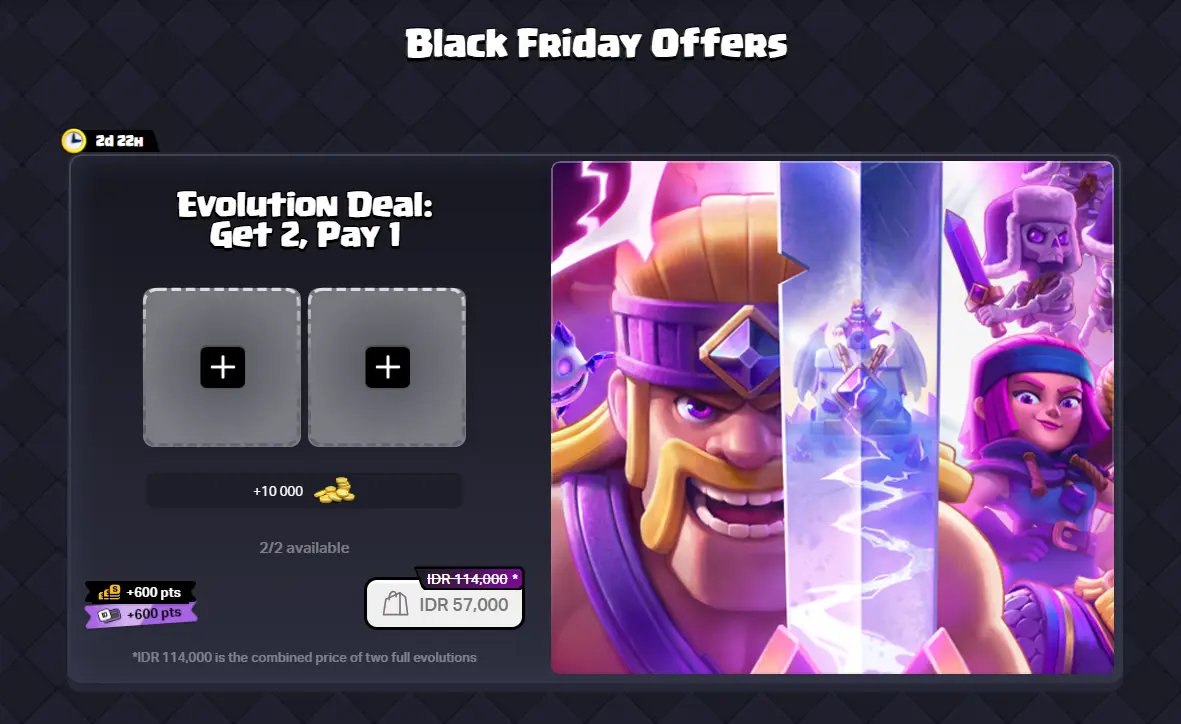 Clash Royale Black Friday free Evolution Hunter seasonal chests