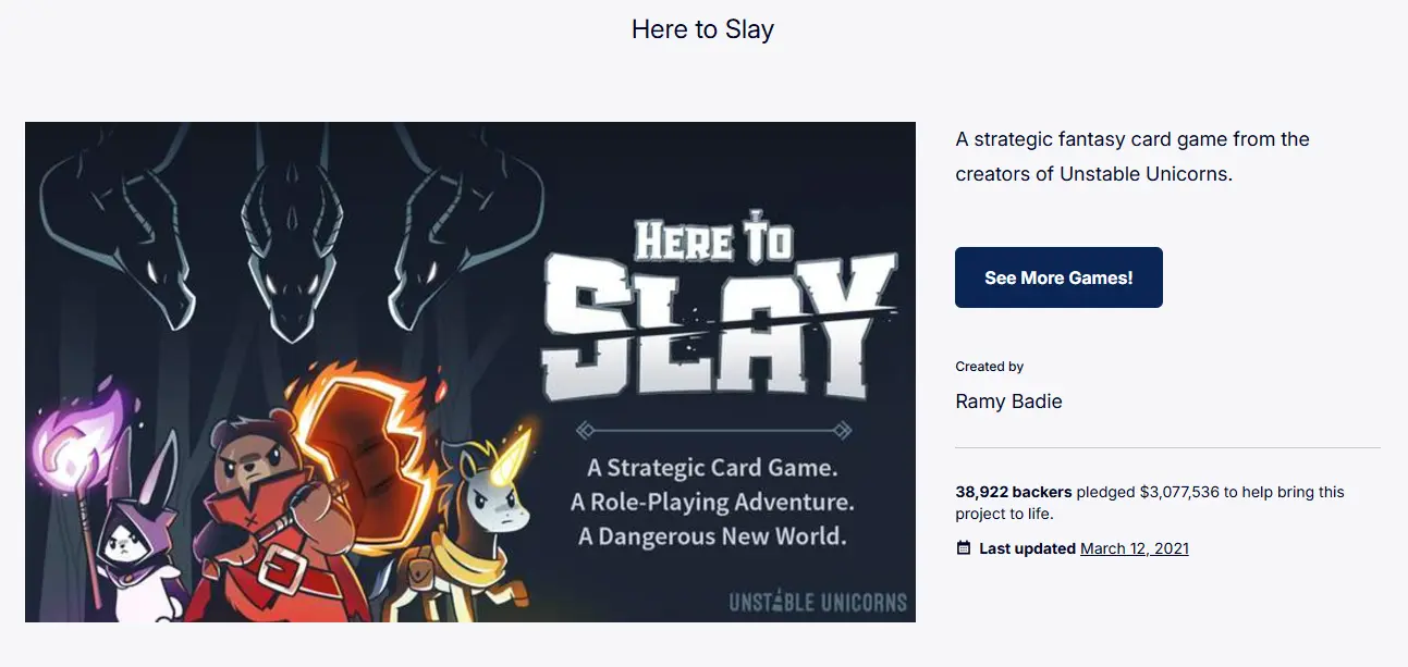 Here to Slay Banner Quest Expansion