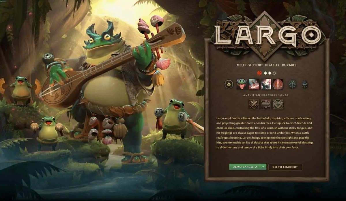 Dota 2 New Hero Largo Patch 7.40
