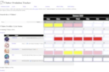 VTuber ovulation tracker website