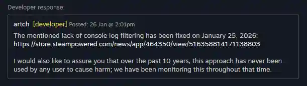 Screeps Steam game hack vulnerability