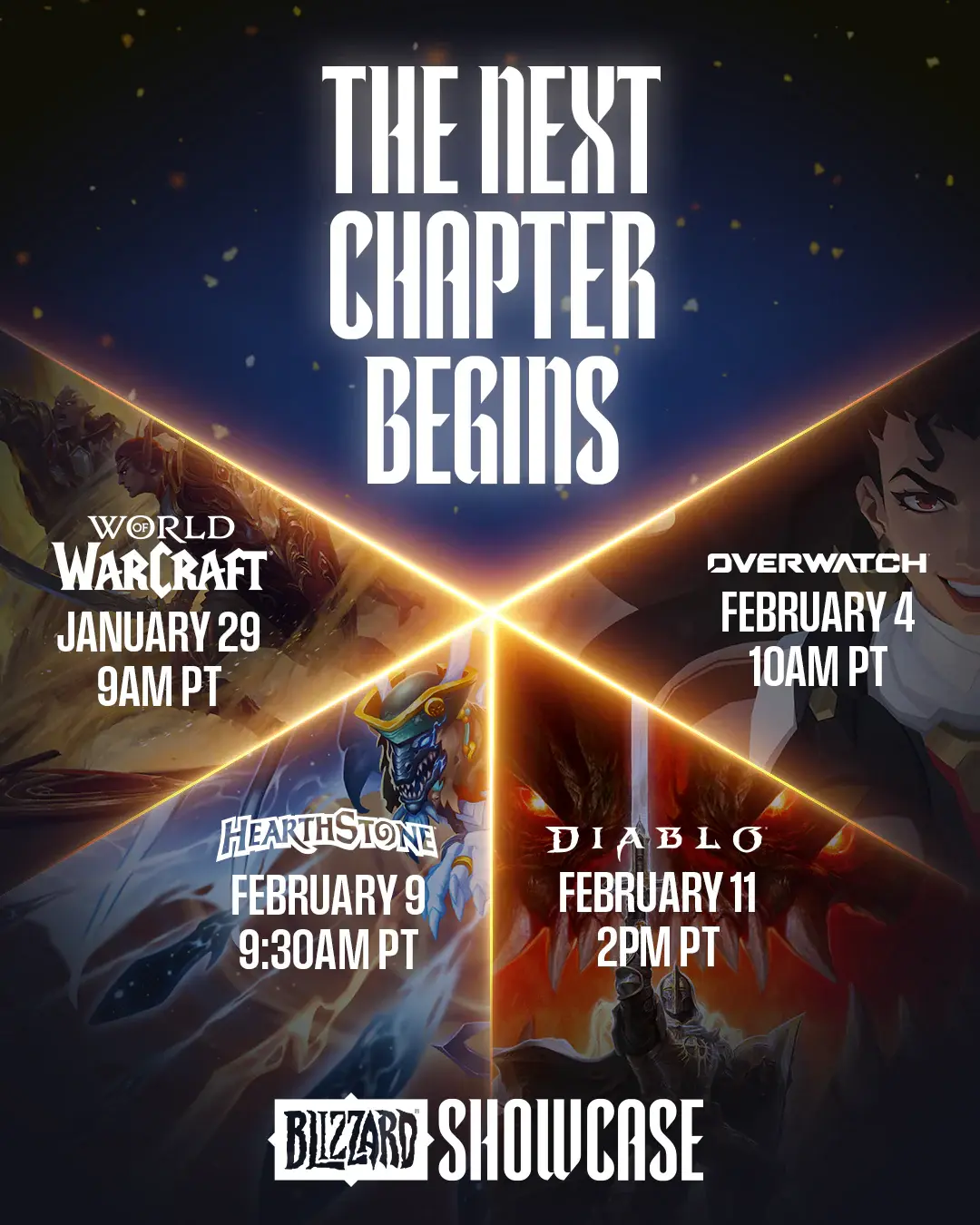 Blizzard Showcase 2026 schedule