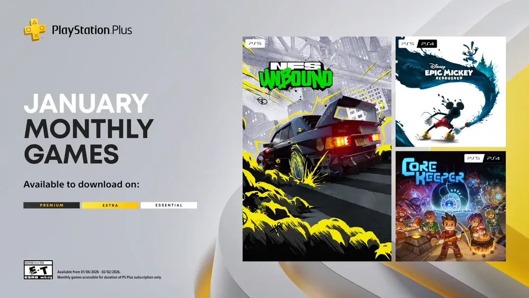 PlayStation Plus January 2026 Free Games Revealed For PS5 And PS4