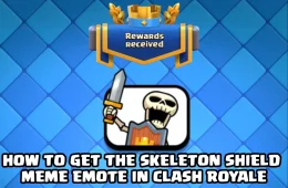 Clash Royale Skeleton Banging Shield Meme Emote