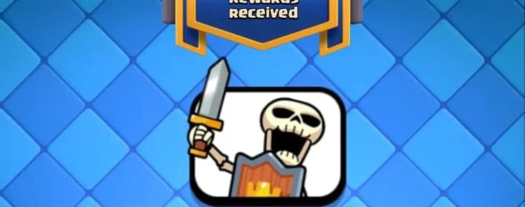 Clash Royale Skeleton Banging Shield Meme Emote