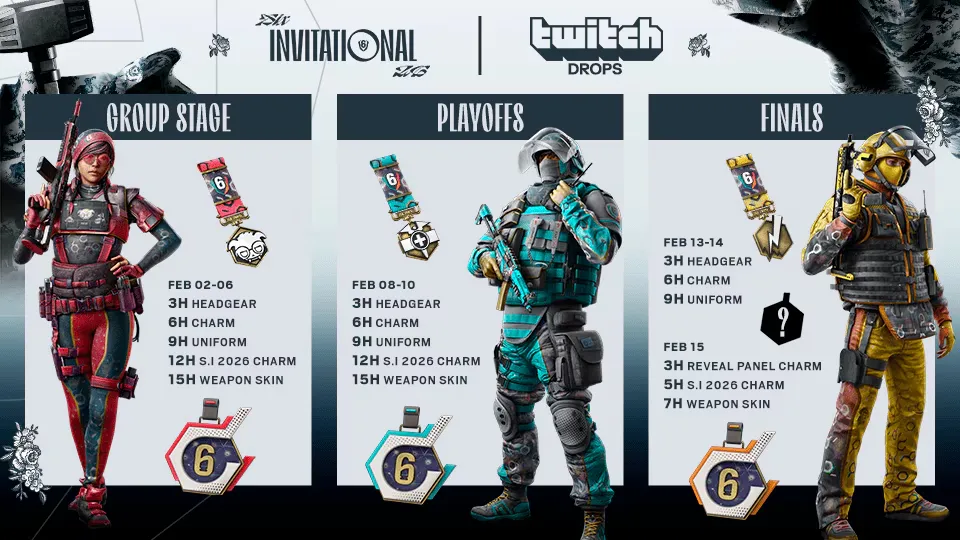Six Invitational 2026 Twitch Drops