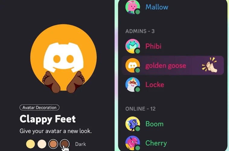 Discord Clappy Feet avatar decoration