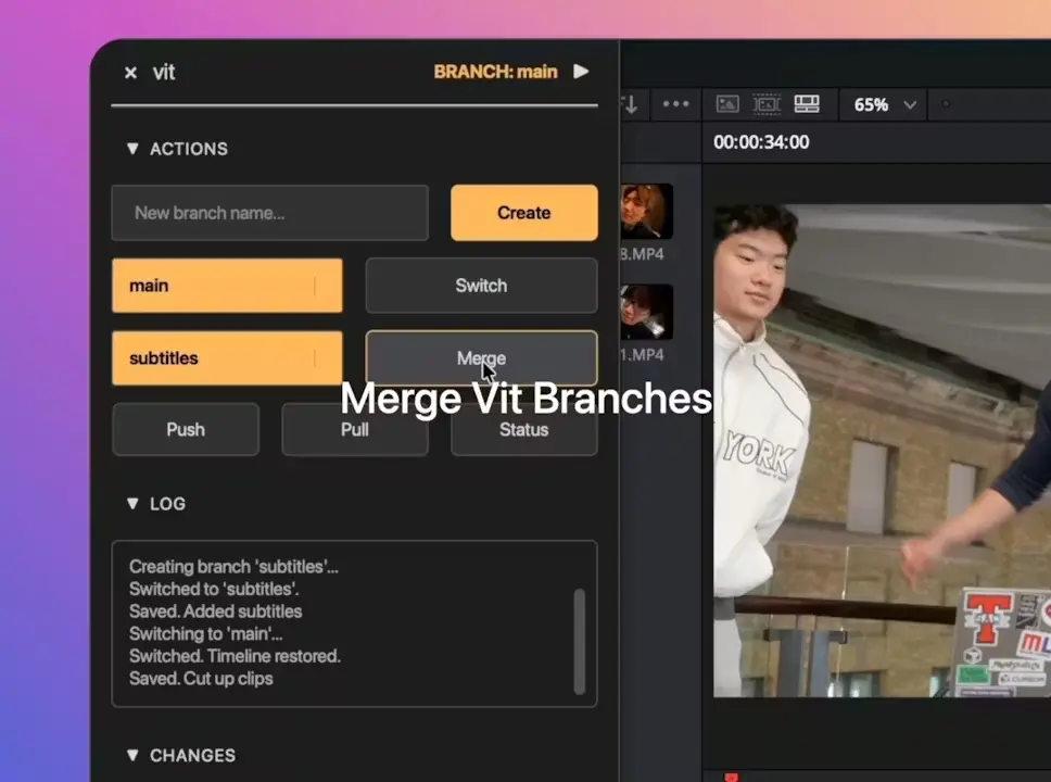 Vit GitHub for video editing