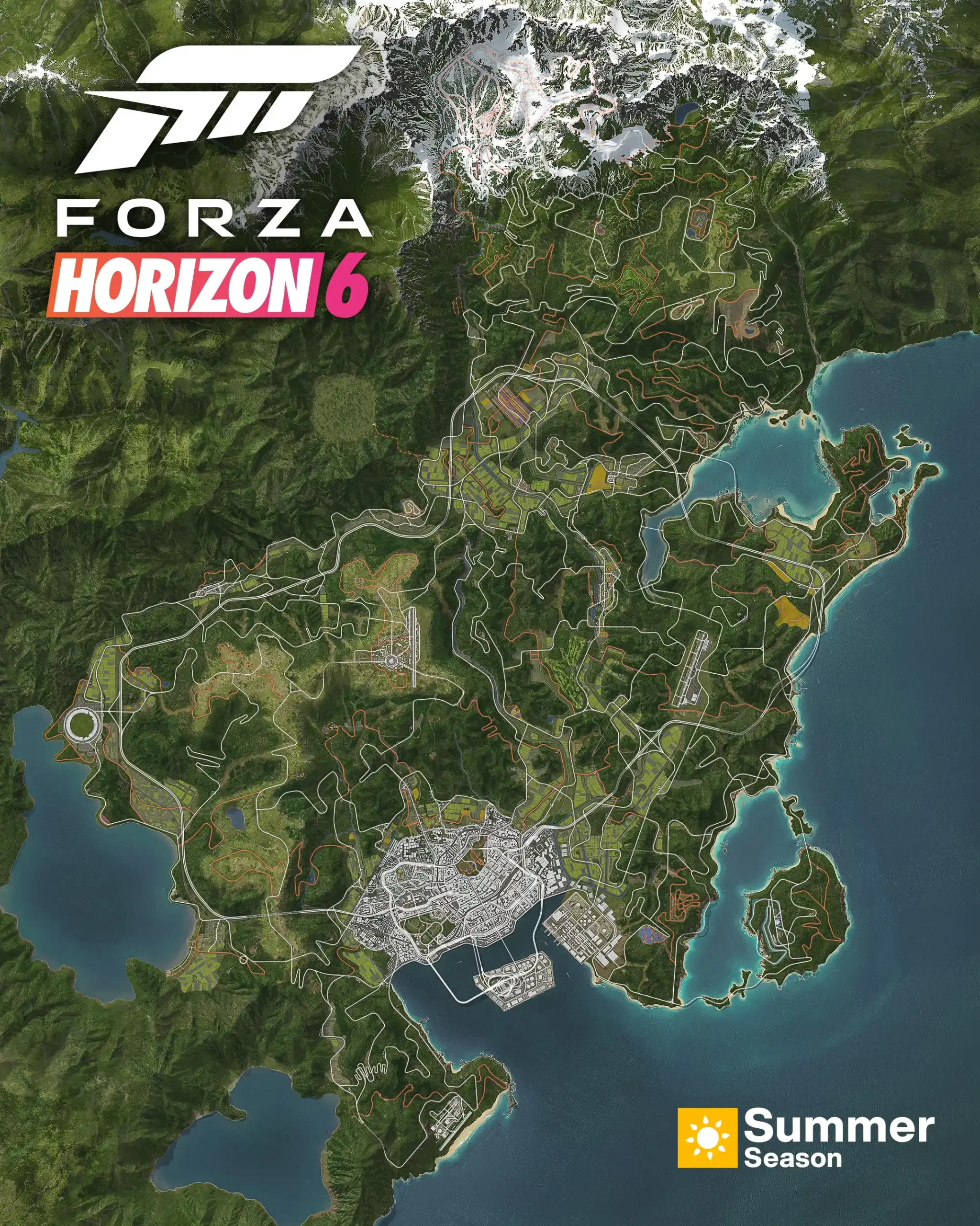 Forza Horizon 6 Japan map