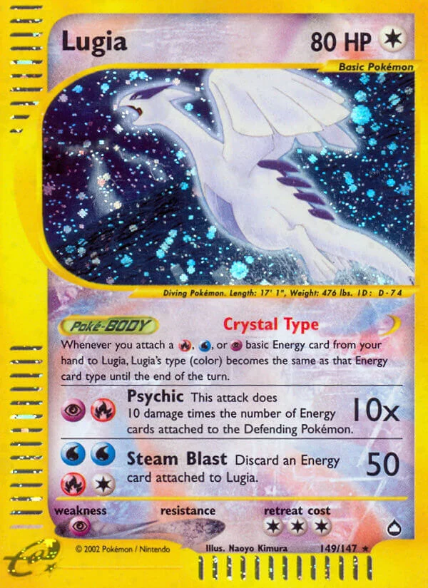 Crystal Lugia Aquapolis Pokemon TCG 30th Celebration
