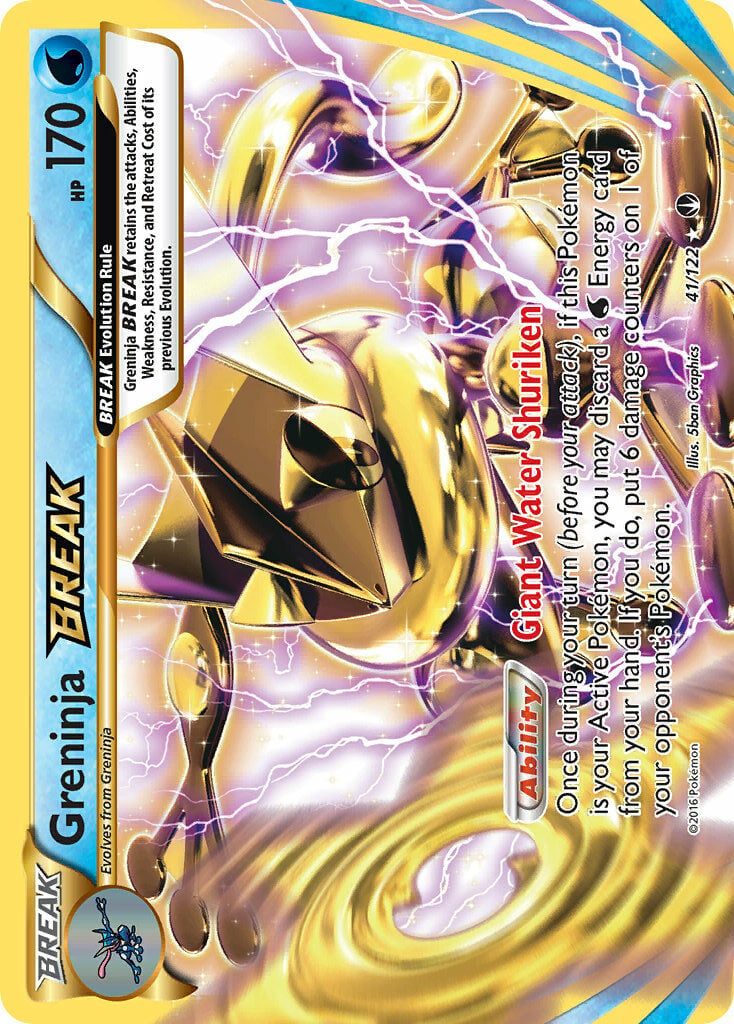 Greninja BREAK BREAKpoint Pokemon TCG 30th Celebration