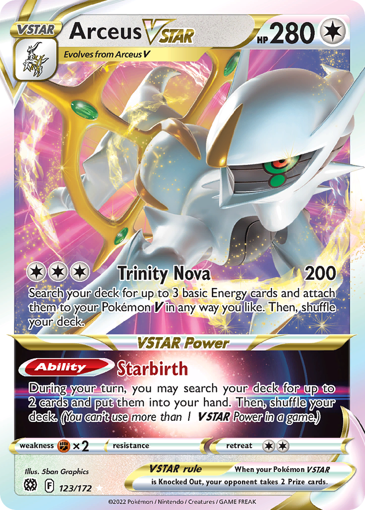 Arceus VSTAR Brilliant Stars Pokemon TCG 30th Celebration