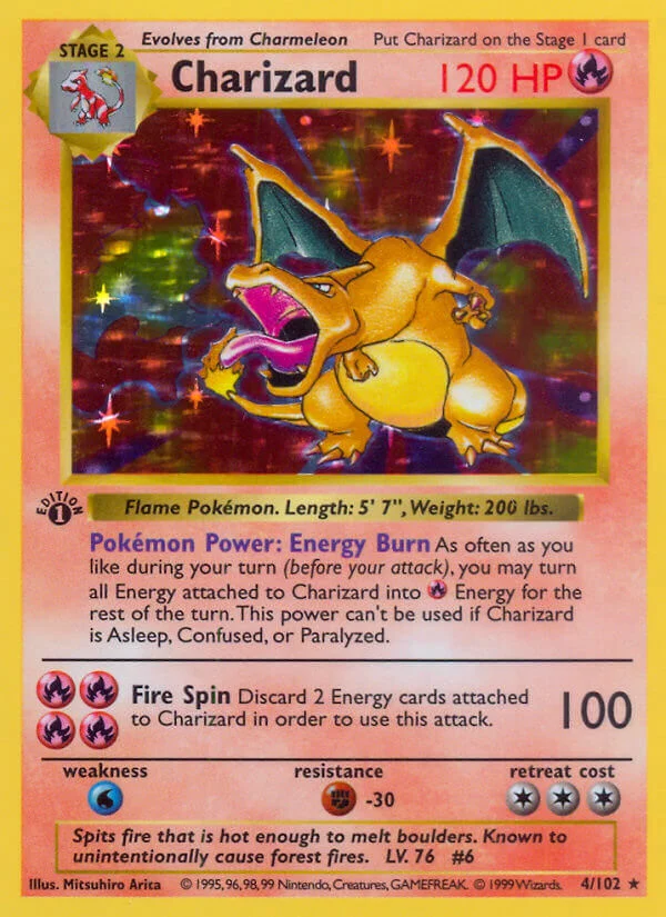 Charizard Base Set Pokemon TCG 30th Celebration