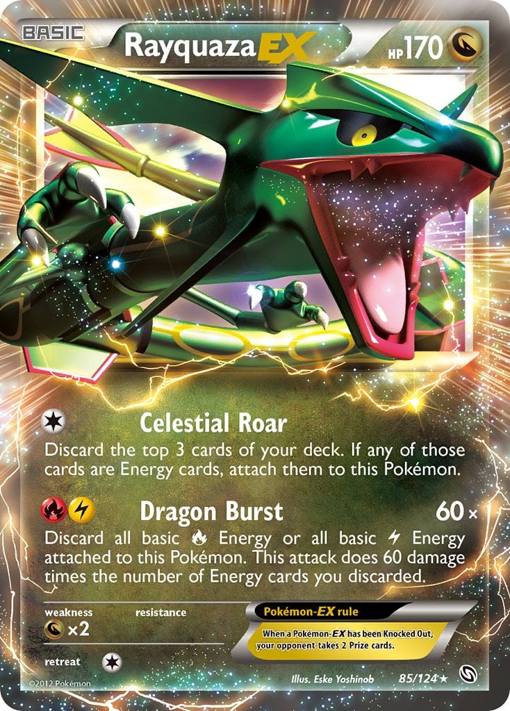 Rayquaza-EX Dragons Exalted Pokemon TCG 30th Celebration