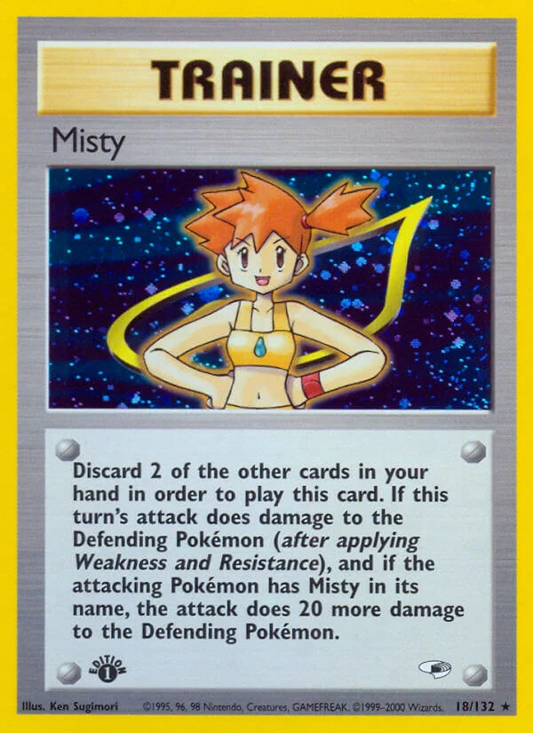 Misty Gym Heroes Pokemon TCG 30th Celebration