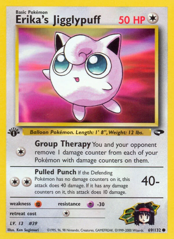 Erika's Jigglypuff Gym Heroes Pokemon TCG 30th Celebration