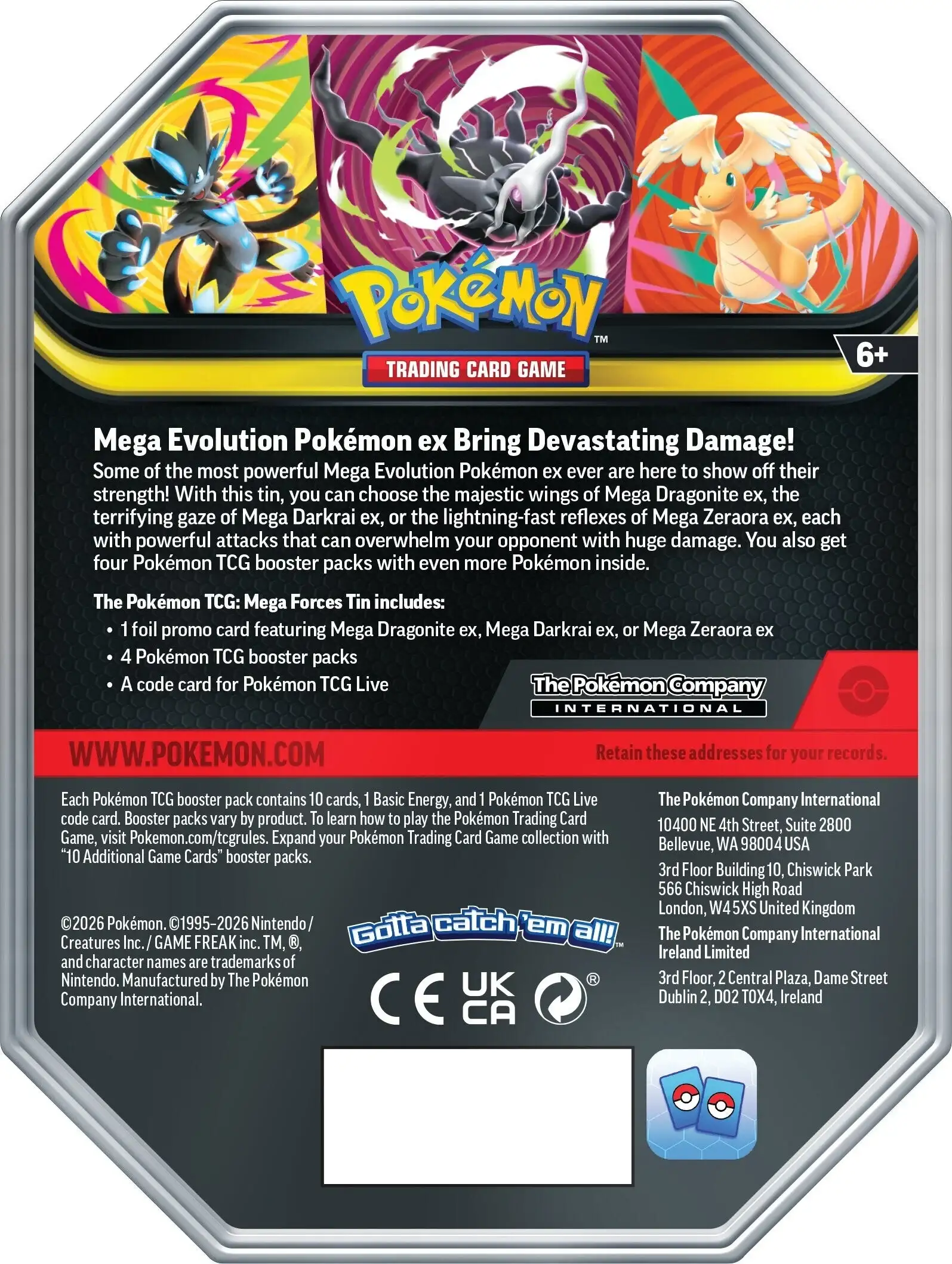 Pokemon Mega Forces Tins