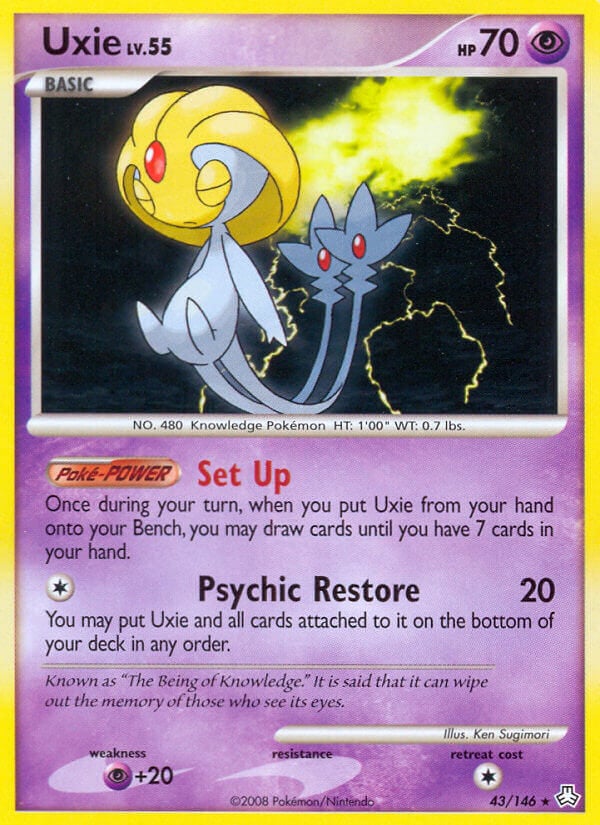 Uxie Legends Awakened Pokemon TCG 30th Celebration