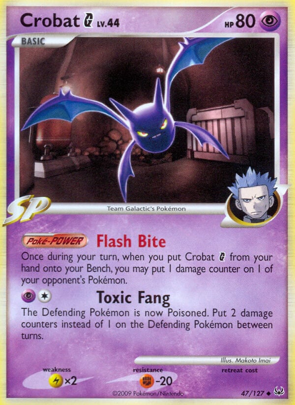 Crobat G Platinum Pokemon TCG 30th Celebration
